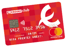 Tarjeta de pago EROSKI club te da la bienvenida