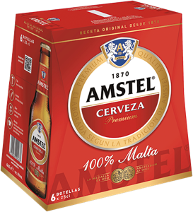 Cerveza AMSTEL pack 6x25 cl