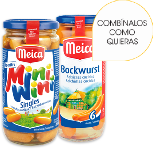 Las salchichas <span>MEICA</span> señalizadas