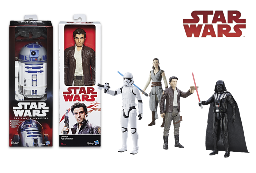 Figura titan Star Wars y titan Star Wars episodio <span class='u-uppercase'>VII</span> surtidas