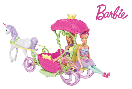 Barbie y carroza reino chuches