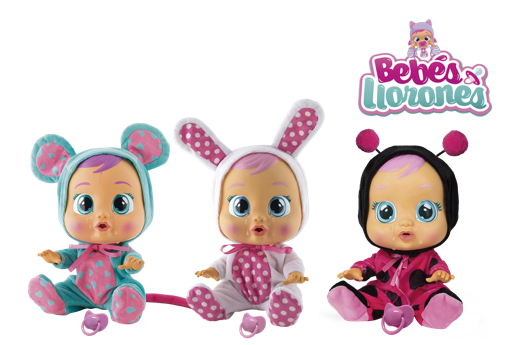 Coney (Conejo), Lala (Ratón), Dotty (Dalmata) o Lady (Mariquita)