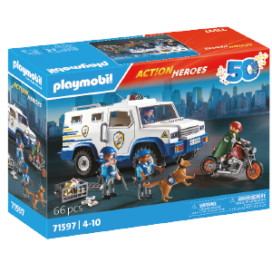 Poliziaren diru-garraioa  - PLAYMOBIL