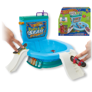 Jolaserako sorta Bowl Flush & Go monopatinekin - HOT WHEELS