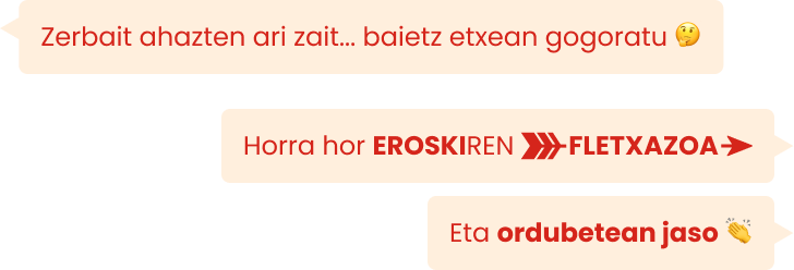 Mensajes chat en euskera