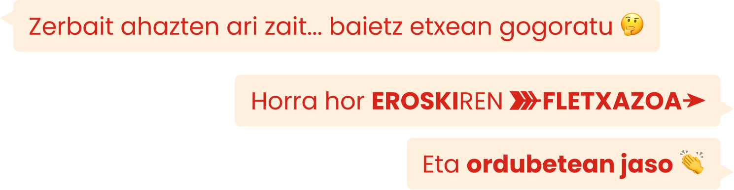 Mensajes chat en euskera