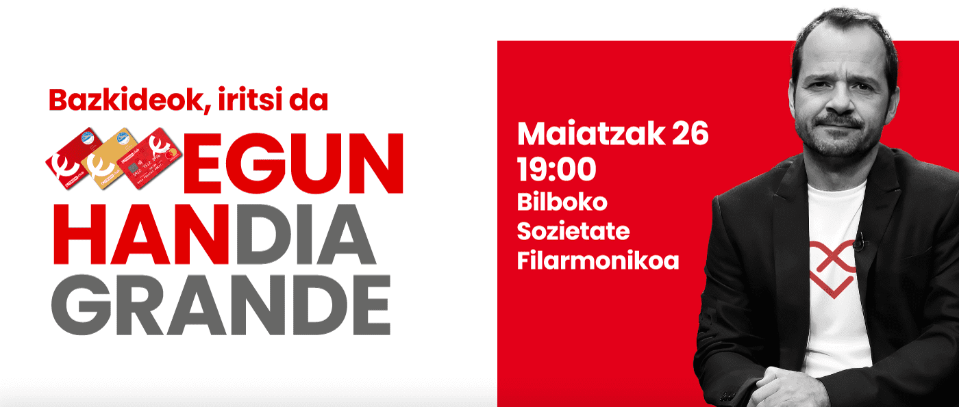 GRAN DÍA DEL SOCIO - 26 de mayo. 19:00h. - Filarmónica de Bilbao - c/ Marqués del Puerto, 2, 48009 Bilbao (Bizkaia)