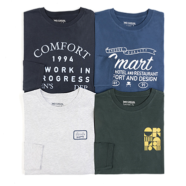 Camiseta estampada manga larga