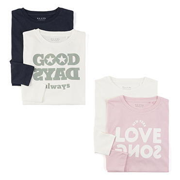 Pack 2 camisetas manga larga