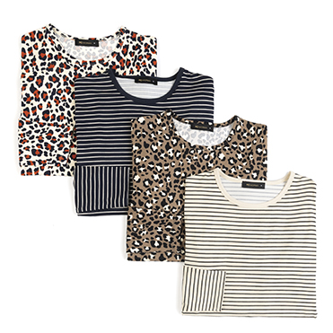 Camiseta manga larga estampada