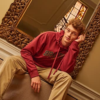 Sudadera estampada con capucha