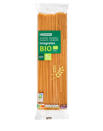 Spaghettis integrales Eroski BIO