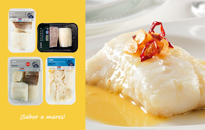 Gama de bacalao desalado Eroski