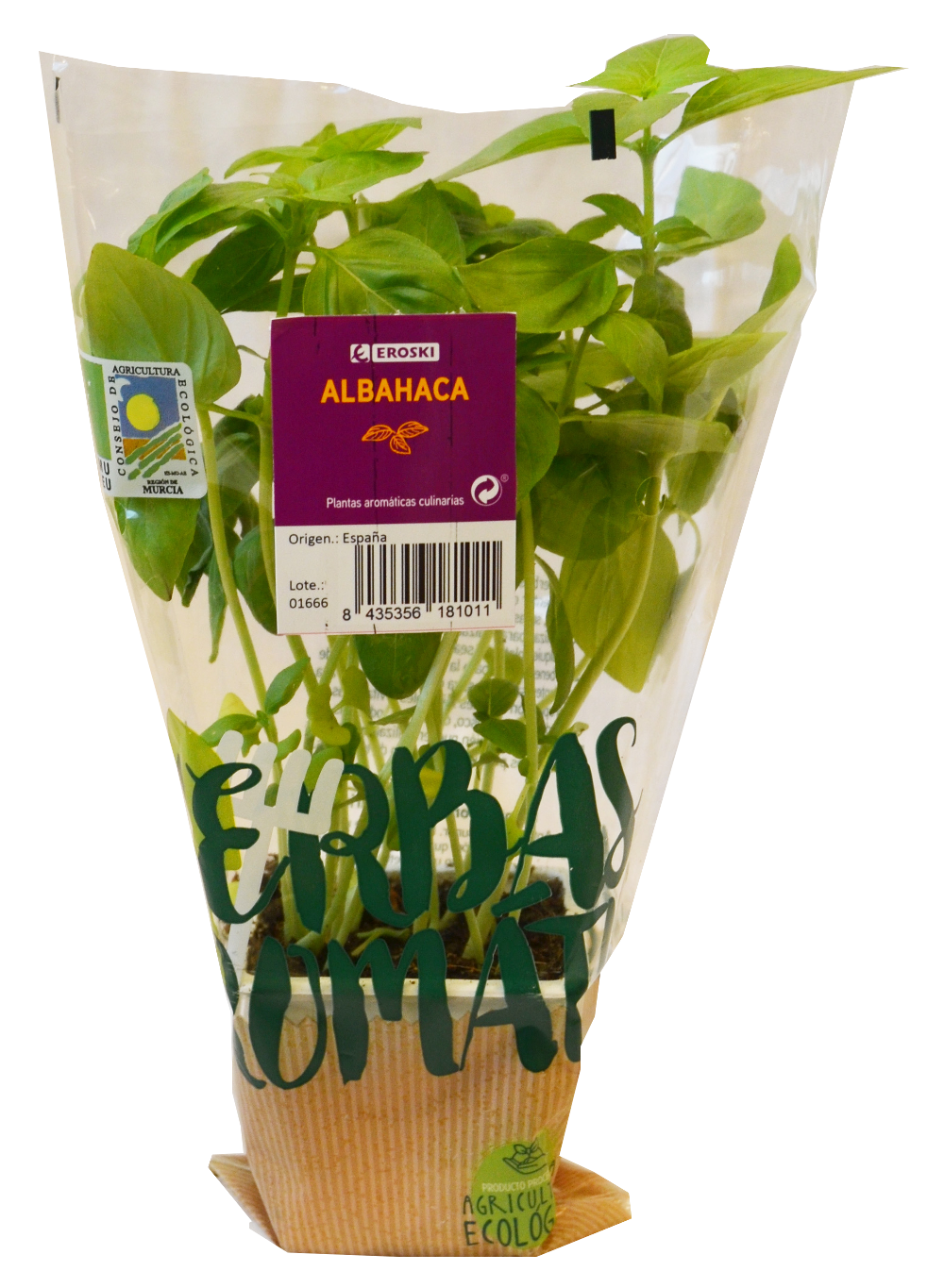 Hierbas aromáticas EROSKI albahaca