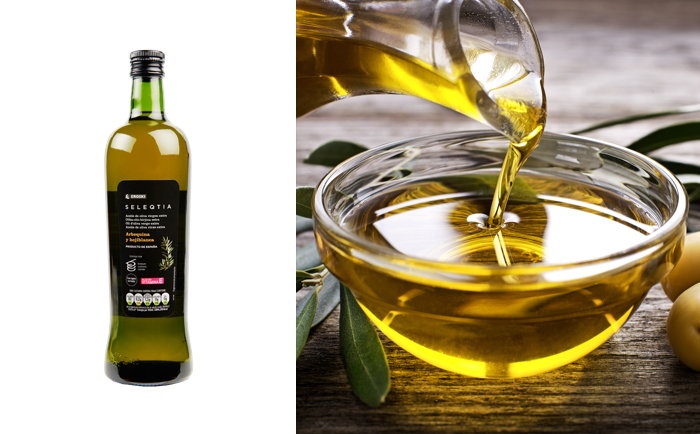 Puedes hacer clic en cualquier elemento de la vista previa para ir al editor del snippet. SEO title preview: Aceite de oliva virgen extra Eroski SELEQTIA, oro líquido