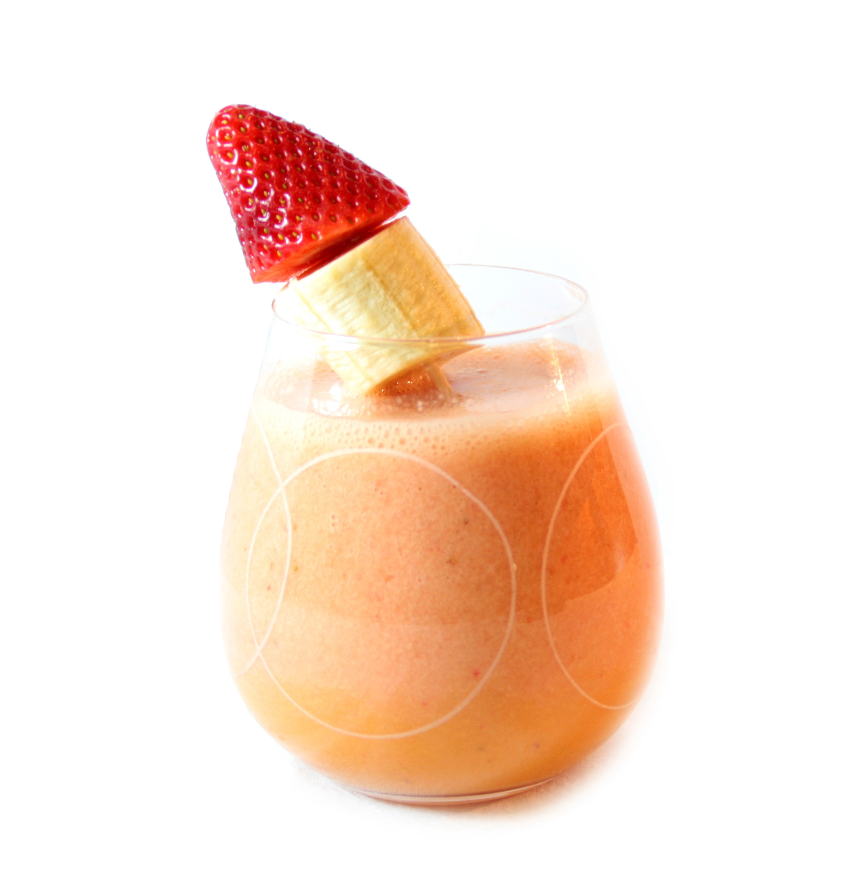 Batido de fresa y plátano