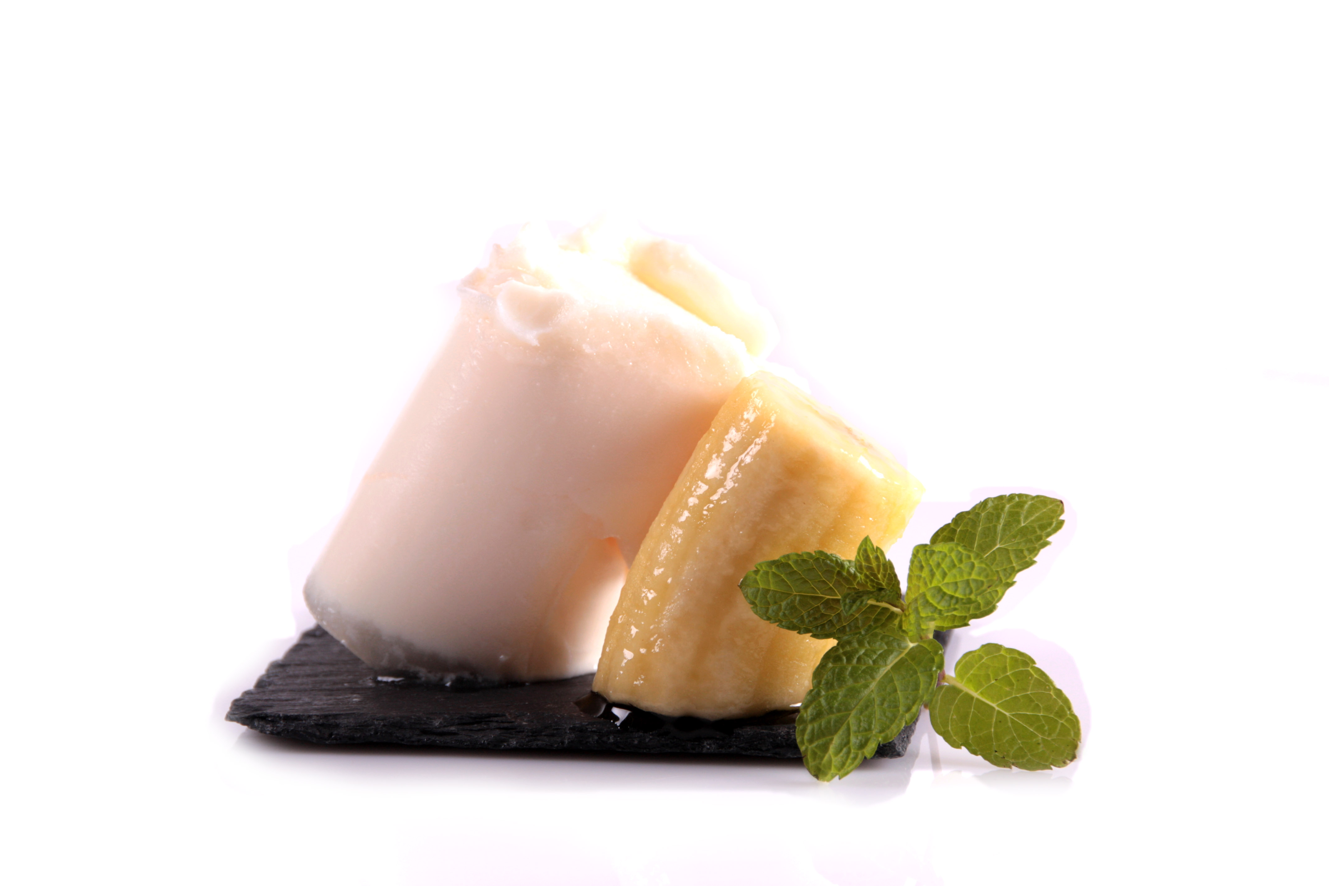 Helado de yogur y plátano