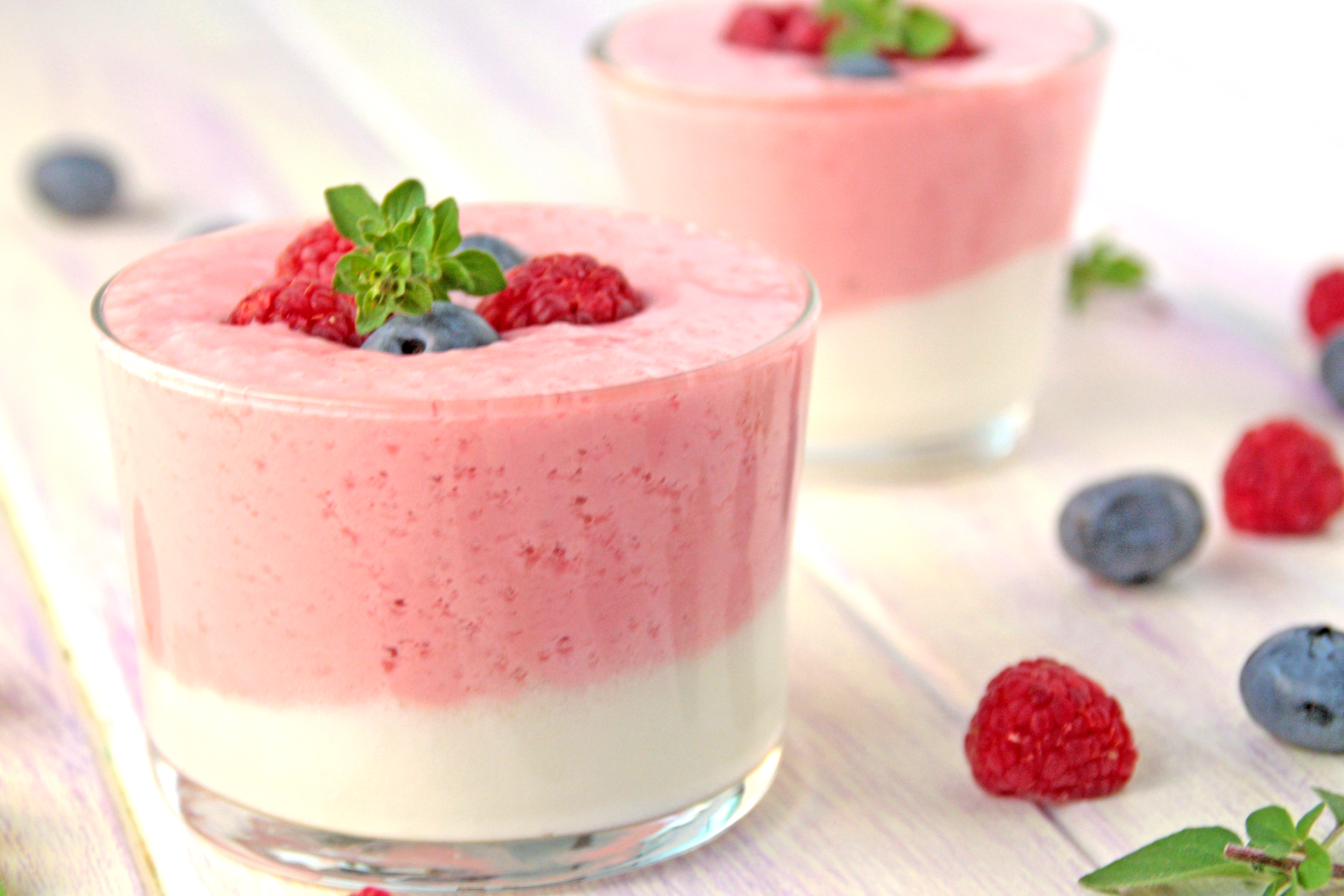 Batido de arándanos y yogur