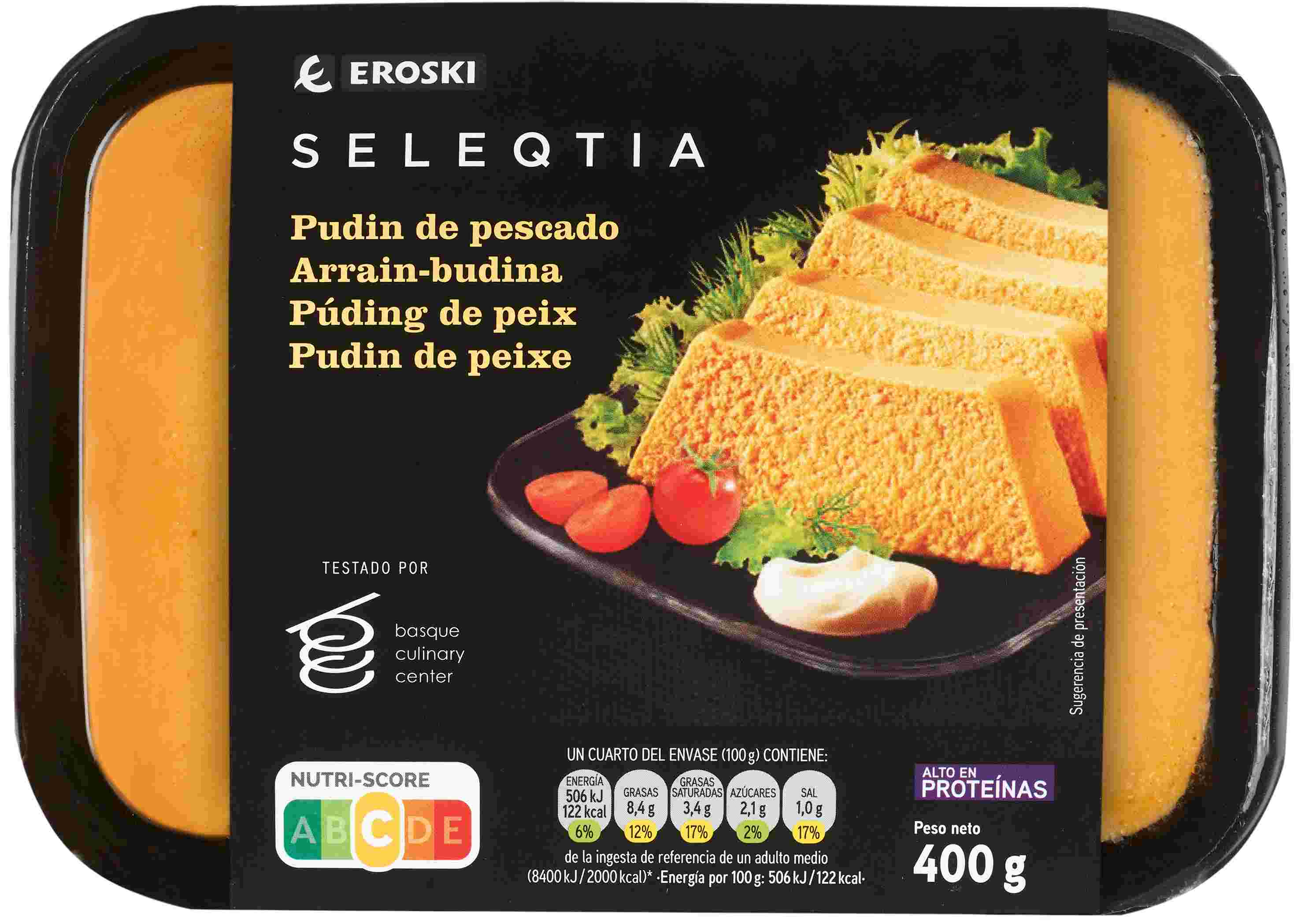EROSKI SELEQTIA Pudín de pescado
