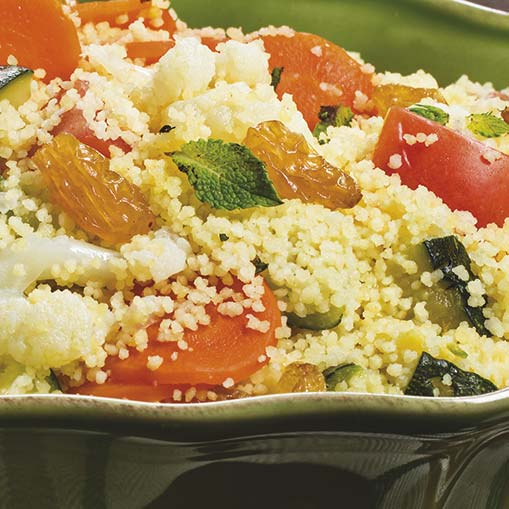 Calabacines rellenos de arroz integral y verduras