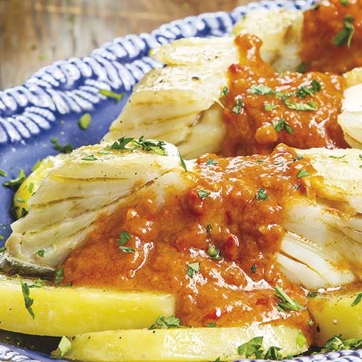 Bacalao ajoarriero con robot de cocina