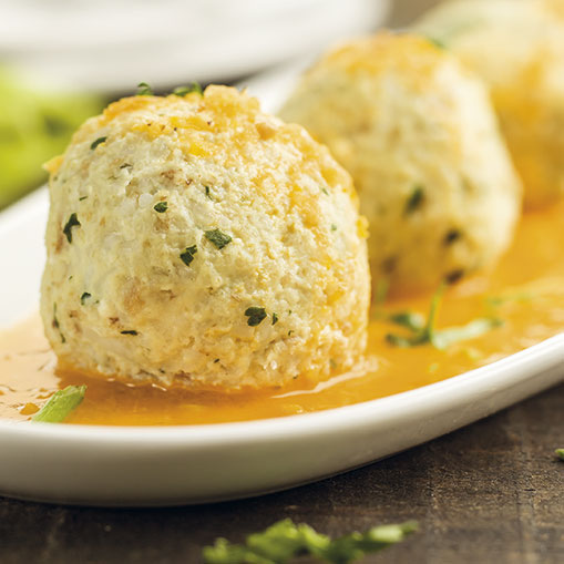 Albóndigas de tofu con salsa de tomate  con robot de cocina