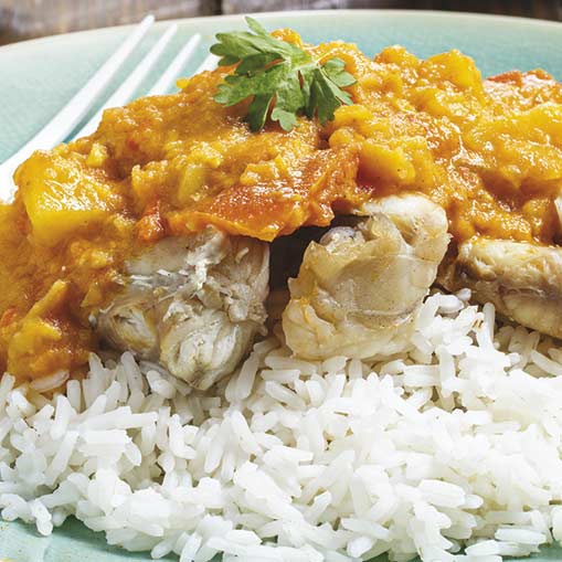 Entrecosto de tenreira con tomate á provenzal