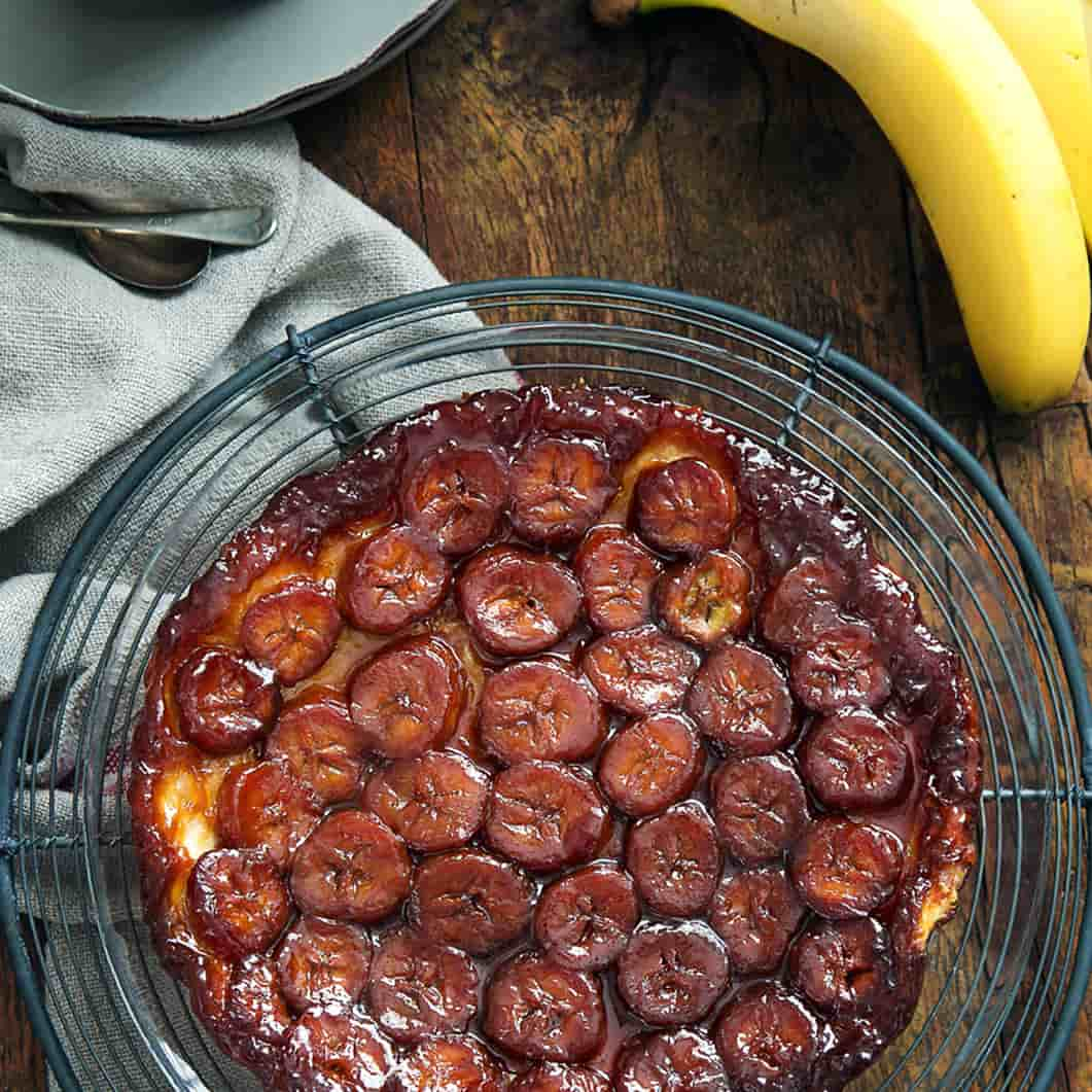 Tarta tatín de Plátanos