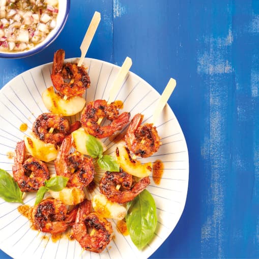 Brocheta de Sandía melón y piña