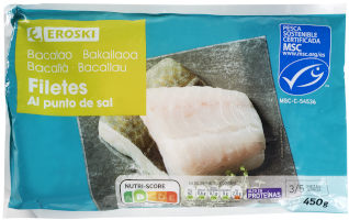 EROSKI Filetes de bacalao EROSKI