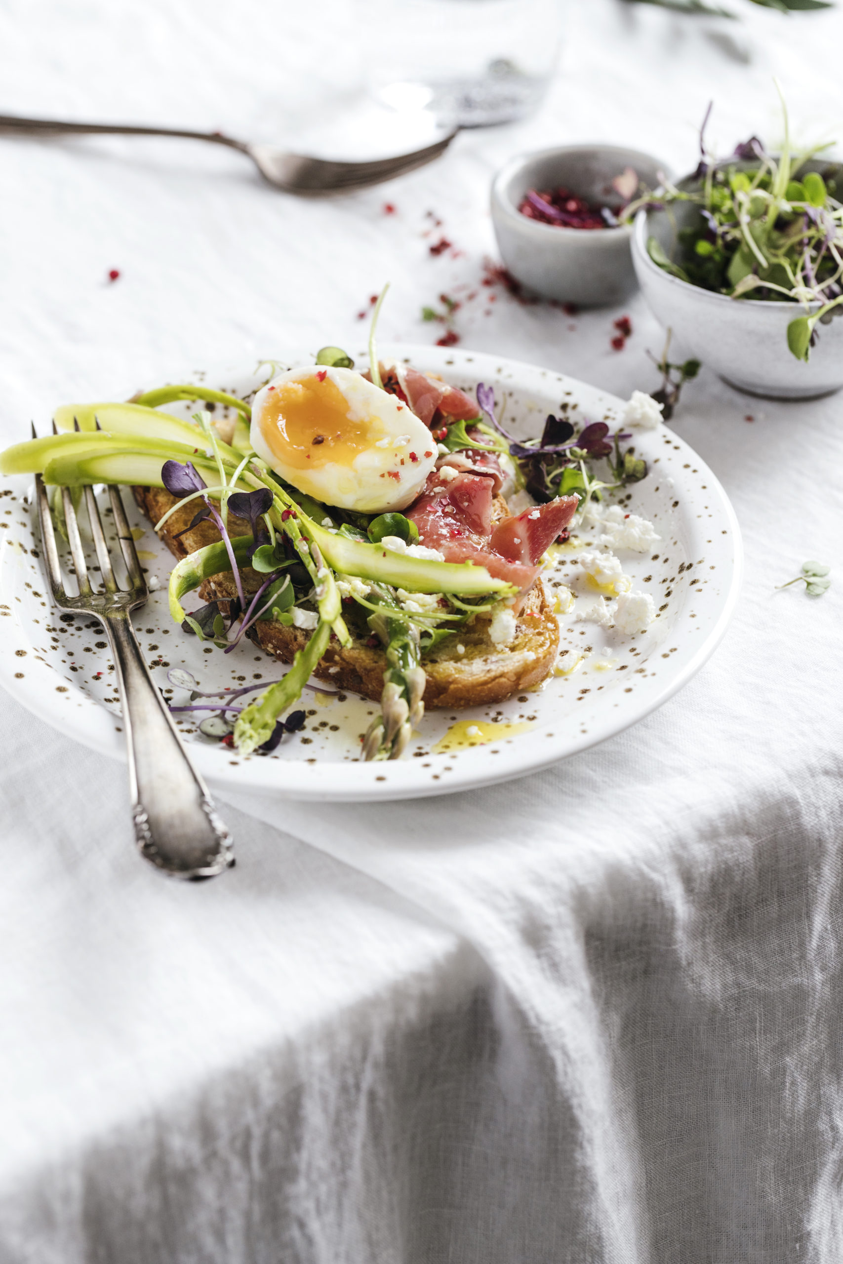 Sandwich con pan vegetal