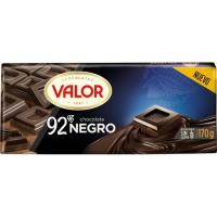 Valor Chocolate negro 92% VALOR, tableta 170 g