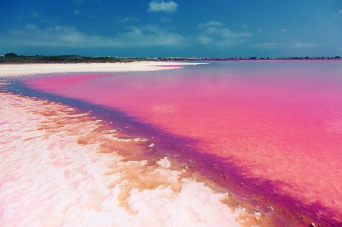 Lago rosa en Alicante
