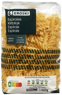 Pasta espirales EROSKI