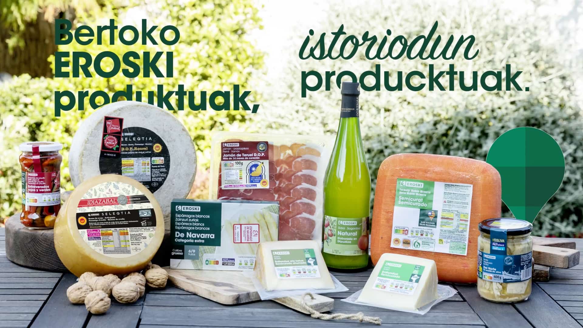 Bertoko EROSKI produktuak, istoriodun produktuak.