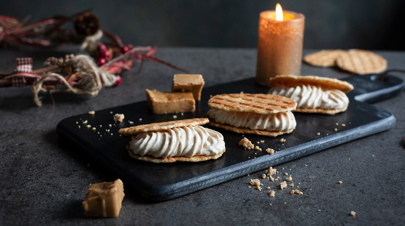 Bocaditos de crema de turrón