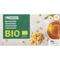 EROSKI BIO Manzanilla EROSKI BIO, caja 20 sobres