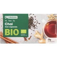 EROSKI BIO Té chai EROSKI BIO, caja 20 sobres