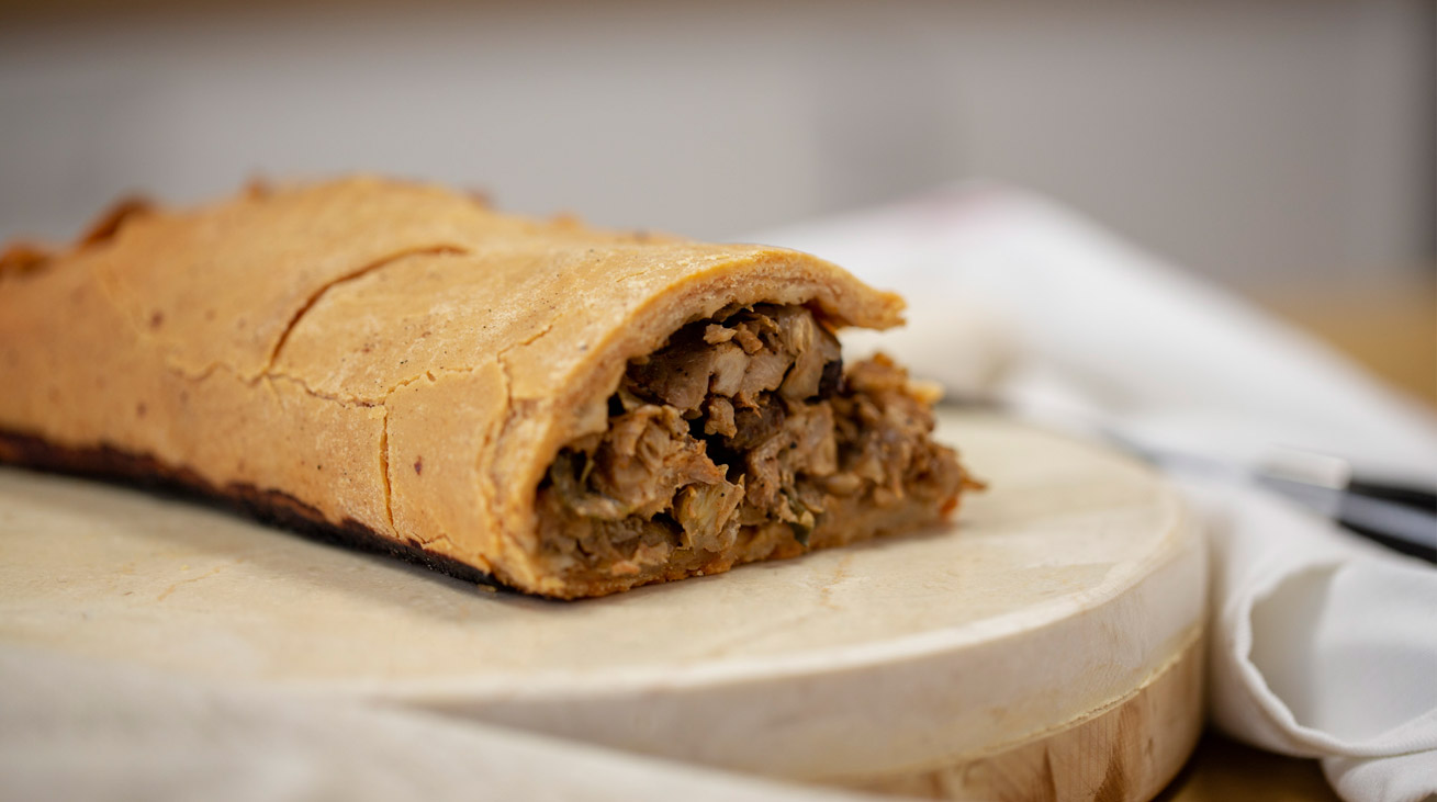 Berenjena asada con bulgur y yogur