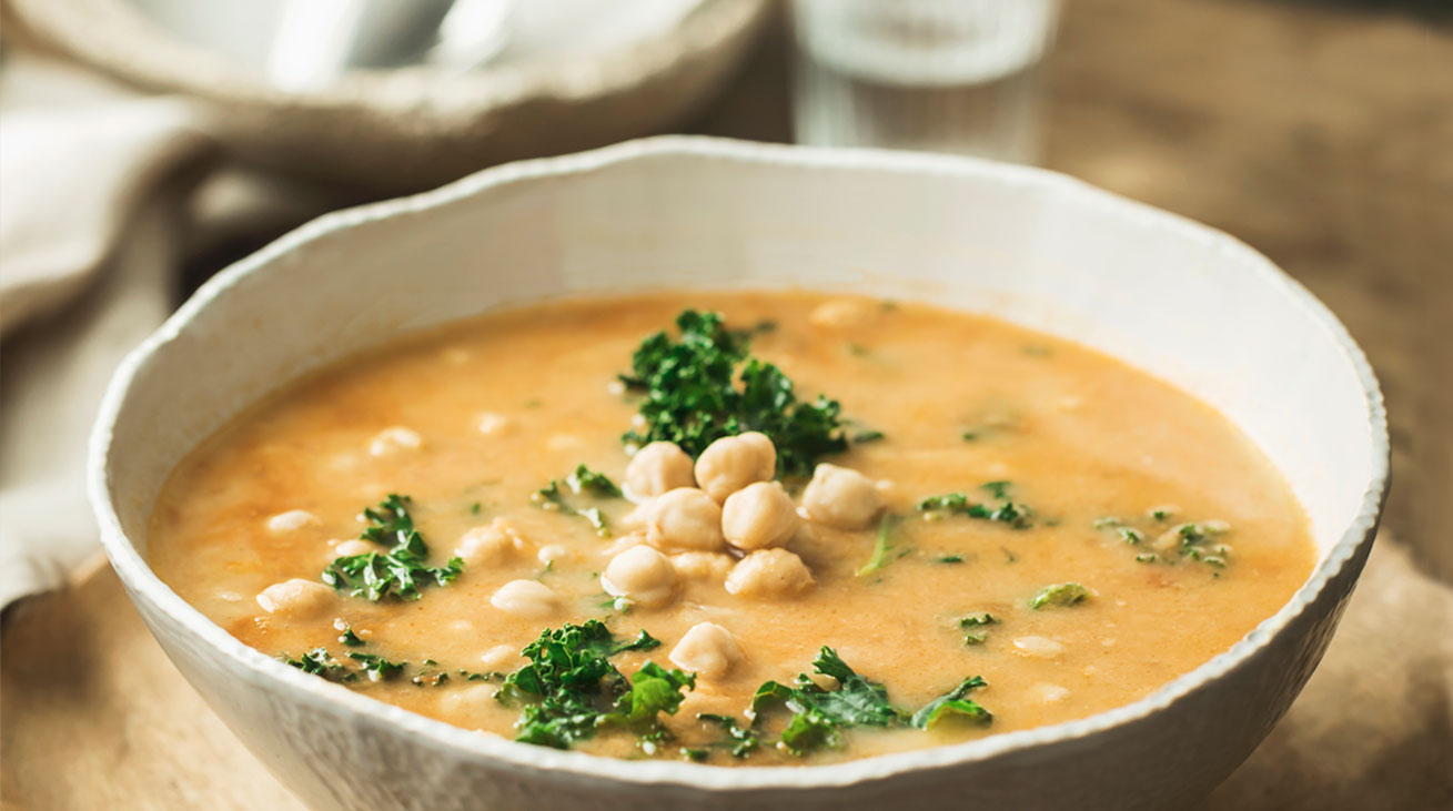 Potaje de garbanzos y kale