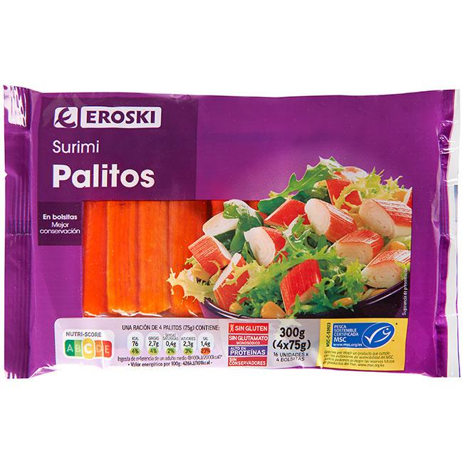 EROSKI Palitos de surimi MSC