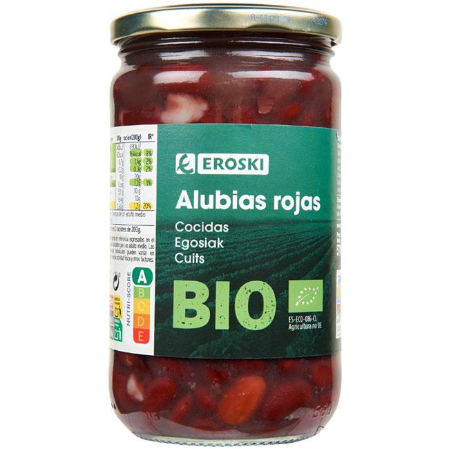 EROSKI BIO Alubia roja cocida