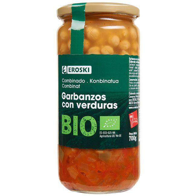 Garbanzos con verdura EROSKI BIO