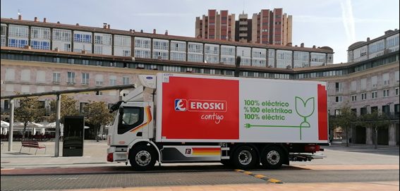 camión eléctrico eroski