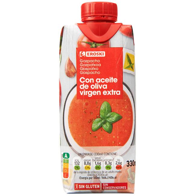 EROSKI Gazpacho, brik 330 ml