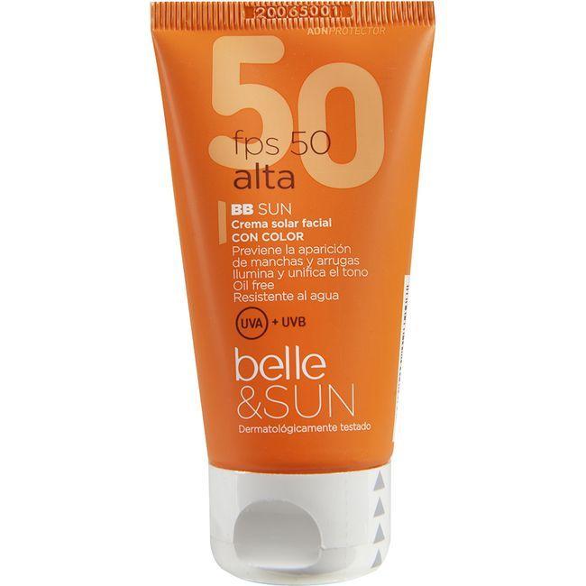 belle&SUN Crema facial solar BB cream con color