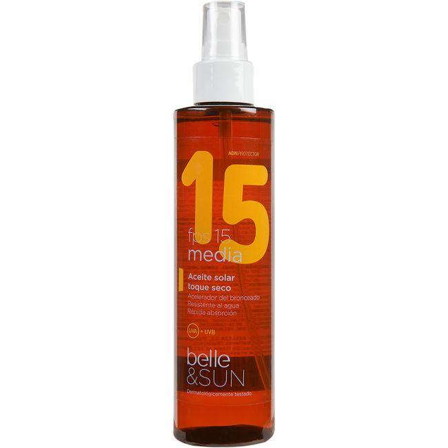 belle&SUN Aceite solar toque seco FPS15 