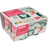 EROSKI Yogur sabor fresa País Vasco, pack 4x125 g