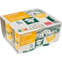 EROSKI Yogur sabor plátano País Vasco, pack 4x125 g