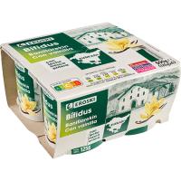 EROSKI Bífidus con vainilla País Vasco, pack 4x125 g